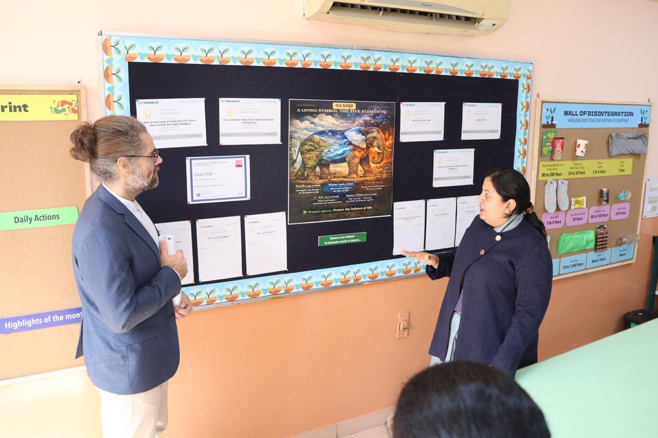 Mayoor School, Noida Hosts University of Lincoln (UK) Delegation under CBSE–British Council Collaboration